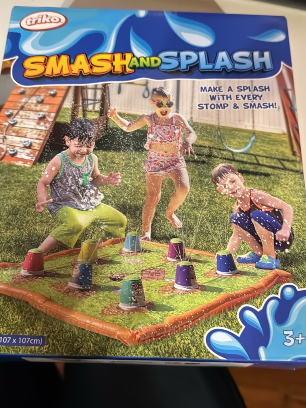 Triko Smash and Splash Kids Water Play Mat - Multicolor 42 in by 42 in